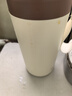 果茲（GUOZI）保溫杯咖啡杯陶瓷內(nèi)膽男女士高顏值隨行杯喝中藥專用外帶米色 曬單實拍圖