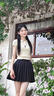 哥瑞美（GOREMAN）肌理設(shè)計(jì)感2025年新款夏季時(shí)尚polo領(lǐng)針織小衫短袖t恤女上衣 杏色短袖 均碼 【建議80-120斤】 曬單實(shí)拍圖