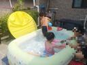 COLORFUN游泳池家用大型戶外兒童戲水池夏季遮陽寶寶嬰兒游泳桶浴缸滑滑梯 曬單實拍圖