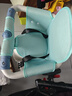 小傘 電動(dòng)車(chē)兒童座椅前置 嬰幼兒電瓶車(chē)兒童安全座椅小孩寶寶前置坐椅 尼斯藍+座套【側翻板+皮革圍欄】 加贈防撞墊 曬單實(shí)拍圖