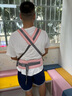 布兜媽媽嬰兒腰凳夏季透氣寶寶坐凳護腰前抱式四季背帶抱娃神器小孩抱抱用 淺妃粉透氣收納款【可收納凳芯】 曬單實(shí)拍圖