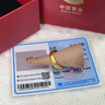 中國黃金（CHINA GOLD）黃金戒指足金999古法磨砂活口戒指婚三金節(jié)日禮物送女友老婆 【約5.9g】光面磨砂女戒 曬單實拍圖