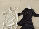 Calvin KleinJeans夏季女士休閑通勤ck字母修身顯瘦V字POLO領(lǐng)連衣裙J223498 ACF-象牙白 S 曬單實(shí)拍圖