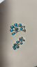 適合夏天配裙子耳環(huán)新款水晶吊墜耳釘女輕奢氣質大氣耳環(huán)獨特耳釘 水晶吊墜流蘇耳環(huán)【藍色】 一對 曬單實拍圖