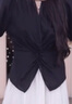 歌莉婭夏季天絲套裝女2025新款絕美大方得體穿搭兩件套1E4LAB720 00B黑色 XL 曬單實(shí)拍圖