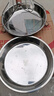 onlycook304不銹鋼盤(pán)子 涼皮盤(pán)家用蒸涼皮鑼鑼腸粉面皮圓形蒸盤(pán) 24cm 曬單實(shí)拍圖