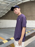 LAZY DAY TREND戶外防曬吸汗速干運(yùn)動(dòng)T恤男夏季輕薄款涼感抗菌健身短袖 凝夜紫 XL 曬單實(shí)拍圖