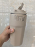 京東京造 保溫杯 咖啡杯水男士女兒童學(xué)生 伴手禮品316不銹鋼 乳白色480ml 曬單實(shí)拍圖