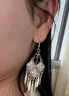 天丂民族風(fēng)耳環(huán)女氣質(zhì)高級(jí)感復(fù)古流蘇長(zhǎng)款耳墜少數(shù)民族異域風(fēng)夸張耳飾 民族風(fēng)耳環(huán) 曬單實(shí)拍圖