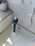 歐樂B（Oral-B）成人電動牙刷P4000深度清潔牙齦按摩3D聲波P系列圓頭送男友送女友情侶禮贈生日禮物 P4000-天穹藍+6支適配刷頭 曬單實拍圖
