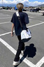 卡圖弛cra黑色美式微喇牛仔褲男女夏季高街vibe窄版顯瘦情侶直筒長褲子 黑色 XL 曬單實拍圖