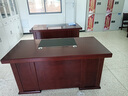 東業(yè)家具 簡(jiǎn)約辦公桌主管桌胡桃木皮經(jīng)理寫(xiě)字臺電腦桌 1.4米辦公桌 曬單實(shí)拍圖