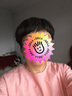無印良品（MUJI）女式 涼感平紋短袖罩衫 純棉t恤上衣打底衫內(nèi)搭 涼感物語BC2JOC4A 橙色條紋 L 165/88A 曬單實拍圖
