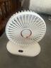 愛禮優(yōu) 小風(fēng)扇桌面便攜式usb充電臺(tái)式小電扇 低噪辦公室桌面小型風(fēng)扇 學(xué)生宿舍電風(fēng)扇迷你便攜吹輔食臺(tái)扇 【充電款-白】手動(dòng)搖頭|數(shù)顯+五檔調(diào)節(jié) 曬單實(shí)拍圖