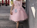 G.DUCKKIDS童裝女童連衣裙夏季公主裙兒童裙子夏裝甜美風(fēng)網(wǎng)紗蓬蓬裙女孩衣服 粉色 100 尺碼2~3歲【 90-100cm】cm 曬單實(shí)拍圖
