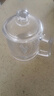 帶蓋泡茶杯加厚耐高溫大容量玻璃把杯待客家用喝茶水杯 加厚玻璃泡茶杯 350ml 曬單實拍圖