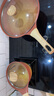 Amercook奶鍋輔食鍋湯鍋養(yǎng)生陶土不粘無涂層家用熱牛奶煮面燃?xì)怆姶艩t通用 阿爾菲塔復(fù)古奶鍋 18cm 曬單實拍圖
