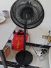 美的（Midea）【品質(zhì)推薦】七葉輕音柔風(fēng)電風(fēng)扇/家用省電落地扇/臺(tái)式電扇/廣角搖頭節(jié)能宿舍大風(fēng)量節(jié)能小型風(fēng)扇 黑色經(jīng)典款 曬單實(shí)拍圖