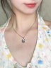 DAWOS999純銀足銀光面四葉草項(xiàng)鏈女生鎖骨日韓版簡(jiǎn)約首飾品吊墜送女友 銀光面四葉草項(xiàng)鏈 曬單實(shí)拍圖