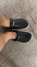 crocs卡駱馳洞洞鞋貝雅卡駱班輕便耐磨一腳蹬休閑鞋|205089 黑色/白色-066 41 /42(260mm) 曬單實(shí)拍圖