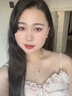 阿黛麗天然石榴石項鏈925銀鑲嵌愛心貝母吊墜寶石女飾品七夕生日送女友 曬單實拍圖