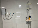 志高（CHIGO）即熱式電熱水器6500W電熱水器小廚寶家用集成洗澡免儲水多功率可調防漏電 銀色 KBR-B65 曬單實拍圖