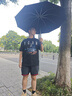 川布【德國】雨傘高能全自動暴雨專用男士大號加厚反向折疊便攜傘 黑武士【雙骨抗風+安全反光條+超大抗風】 曬單實拍圖