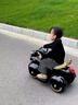 景森兒童三輪電動(dòng)摩托車(chē)可坐人寶寶玩具車(chē)充電遙控男女孩高端生日禮物 烤漆銀【豪華遙控款】6v7電瓶+雙 電力驅動(dòng) 曬單實(shí)拍圖