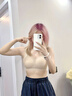 路讓宋內(nèi)衣女夏季小胸聚攏顯大無鋼圈粉底液文胸罩收副乳防下垂無痕露背 膚色 L /36/80AB 曬單實(shí)拍圖