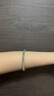 周六福春彩淺粉綠玉髓手鐲圓條叮當鐲新中式國風(fēng)送女友 56mm 生日禮物 曬單實(shí)拍圖