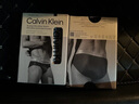 Calvin Klein內衣【炫光引力帶】25春夏男士ck光澤腰邊彈力三角內褲男NB4126 CCI-墨藍 1條 L 曬單實(shí)拍圖