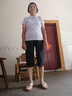 特步特步運(yùn)動(dòng)套裝女夏季polo衫翻領(lǐng)短袖休閑七分褲透氣居家兩件套 輕紗紫-七分褲套裝【口袋拉鏈】 M 曬單實(shí)拍圖