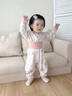 新生嬰兒秋衣套裝一歲寶寶秋裝兩件套幼兒秋冬季純棉衣服早秋睡衣 【高腰護(hù)肚】星云童話鎮(zhèn)粉 90 ：18-24個(gè)月 推薦體重：21-25斤 曬單實(shí)拍圖