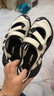 FILA FUSION斐樂瑪麗珍涼鞋女鞋夏涼拖魔術貼海螺沙灘鞋子 微白/黑-WB 36 曬單實拍圖