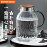 蘇泊爾（SUPOR）涼水壺耐熱高溫玻璃杯大容量冷水壺花茶果汁杯泡茶壺家用辦公室泡茶壺涼白開水壺 1.6L玻璃壺-雙出水口 曬單實拍圖