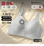 芬騰無(wú)鋼圈文胸女兔耳薄杯大胸顯小蕾絲收副乳全罩杯內衣文胸罩 曬單實(shí)拍圖