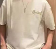 雅鹿美式重磅冰絲刺繡短袖t恤男夏季2025新款圓領(lǐng)五分袖半袖上衣 杏色【1468高品質(zhì)17】 3XL 160-180斤 曬單實(shí)拍圖