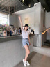 VOIC麥昆小白鞋女真皮鞋子2025新款單鞋網(wǎng)面透氣水鉆百搭運(yùn)動(dòng)休閑板鞋 粉尾水鉆 34 曬單實(shí)拍圖