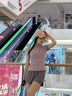 百思絨瑜伽服短袖套裝女專業(yè)速干衣網(wǎng)紗運(yùn)動(dòng)套裝夏季新款透氣跳繩健身服 紫色兩件套（灰咖紫褲） L 曬單實(shí)拍圖