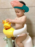小不丟寶寶站立洗澡神器兒童站著(zhù)沐浴臺嬰兒沖洗屁屁股洗浴淋浴架 洛克黃+可咬硅膠卡通+PU防滑腳墊 曬單實(shí)拍圖