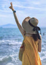 素織錦純欲吊帶連衣裙女夏季海邊度假風(fēng)穿搭慵懶高級(jí)感氣質(zhì)長(zhǎng)裙沙灘裙 仲夏晚風(fēng)流蘇吊帶連衣裙【橘色】 M 推薦體重（80-130斤） 曬單實(shí)拍圖