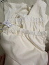 嫚熙（EMXEE）【新品】秋冬哺乳衣外出純棉孕婦自帶胸墊睡衣月子服產(chǎn)后家居服 【可拆卸杯墊】奶昔黃 XL 曬單實(shí)拍圖