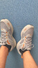 斯凱奇（Skechers）男鞋秋季2025新款輕便網(wǎng)面透氣軟底跑步鞋運(yùn)動(dòng)鞋減震時(shí)尚休閑鞋 灰色/橘色-GYOR /建議拍大半碼 42.5 曬單實(shí)拍圖