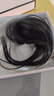 瑞貝卡（Rebecca）假發(fā)女真人發(fā)絲發(fā)際線假發(fā)片前額遮白發(fā)輕薄隱形頭頂劉海補發(fā)片 發(fā)際線空氣劉海 自然黑 25cm 曬單實拍圖