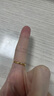 謝瑞麟黃金戒指女蝴蝶結(jié)足金活口戒指送女友老婆情人節(jié)生日禮物計價 黃金蝴蝶結(jié)戒指約2.9克 曬單實拍圖