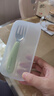 babycare嬰兒勺子兒童餐具叉勺寶寶吃飯勺子不銹鋼刮泥勺果泥勺 原力青 曬單實拍圖