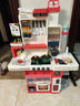 Eve Stone SPECIAL GIRL LIKE YOU女孩玩具兒童廚房玩具3-6歲套裝仿真廚具做飯玩具過家家小廚房4歲 超大號100cm+烤面包機(jī)+101件套紅 2歲寶寶1到3歲生日禮物 曬單實拍圖