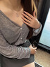 中國黃金（CHINA GOLD）平安扣銀項鏈女士三生有杏玉髓吊墜生日禮物送女友老婆紀念日實(shí)用三生有杏玉髓銀項鏈+證書(shū)禮盒 曬單實(shí)拍圖
