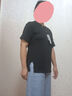 啄木鳥(niǎo)品牌女裝冰絲正肩短袖t恤2025新款夏季寬松顯瘦下擺暗扣別致上衣 黑色 XL (建議115斤-130斤) 曬單實(shí)拍圖