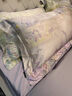 水晶家紡夏季200支萊賽爾棉四件套浪漫花卉涼感裸睡床單被套床品 綻蔓貴婦紫【夏季天絲萊賽爾棉】 1.5米 床單款 （被套200*230cm） 曬單實(shí)拍圖